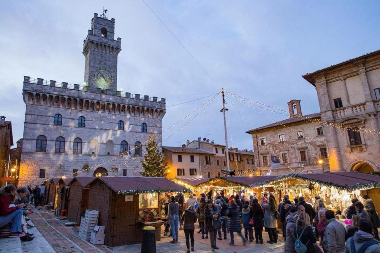 Il Palco Montepulciano, Vista Incredibile, 150Mt Da Piazza Grande Leilighet Eksteriør bilde